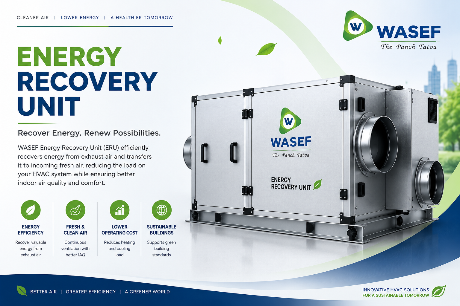 Energy Recovery Unit for Industrial Plants