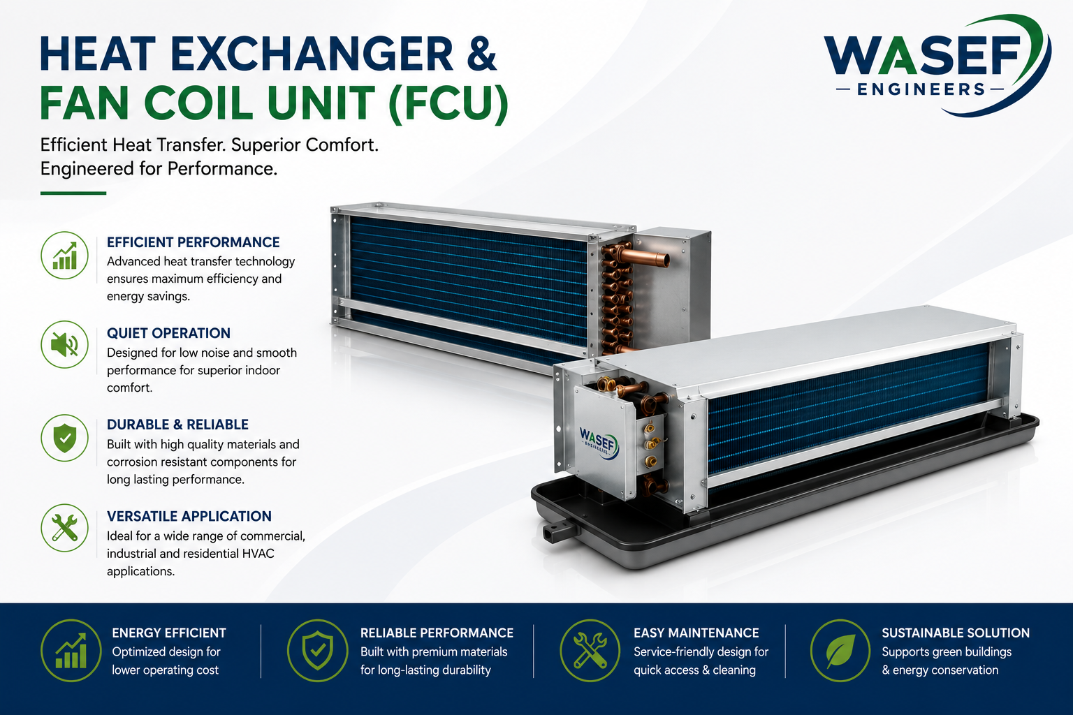 Heat Exchanger & Fan Coil Unit for Refrigeration
