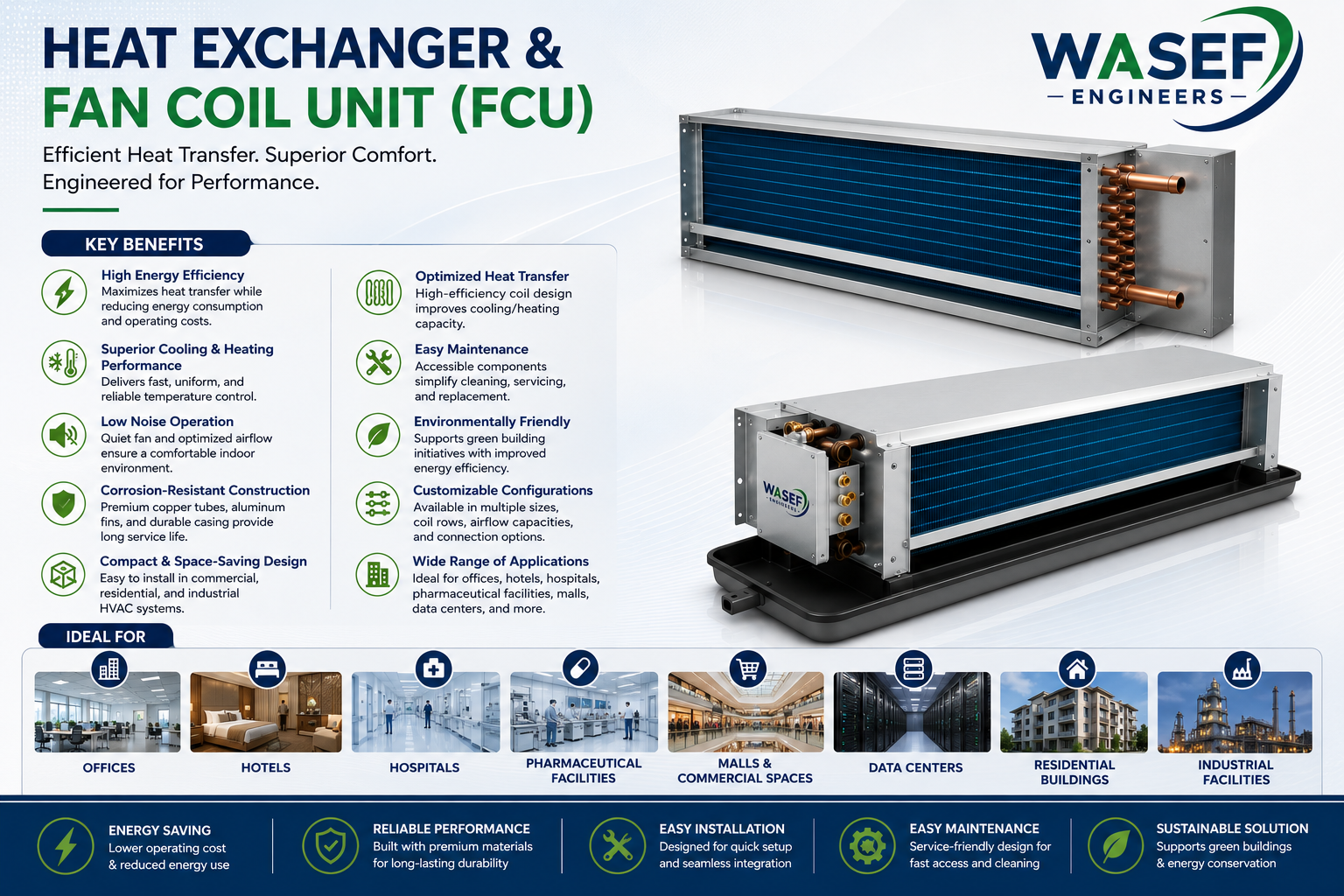 Heat Exchanger & Fan Coil Unit for Marine